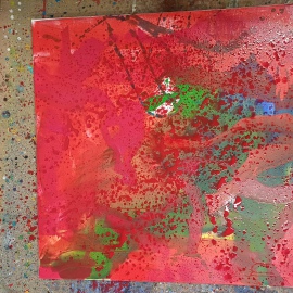 Gunter Krönes Acrylgemälde Entwicklungsschritt