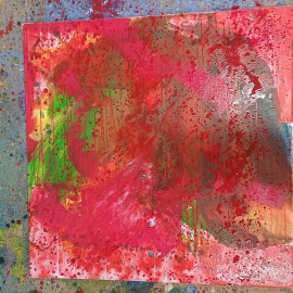 Gunter Krönes Acrylgemälde Entwicklungsschritt
