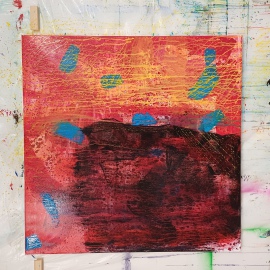 Gunter Krönes Acrylgemälde Entwicklungsschritt