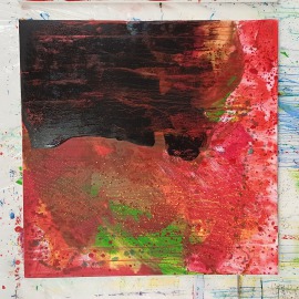 Gunter Krönes Acrylgemälde Entwicklungsschritt