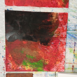 Gunter Krönes Acrylgemälde Entwicklungsschritt