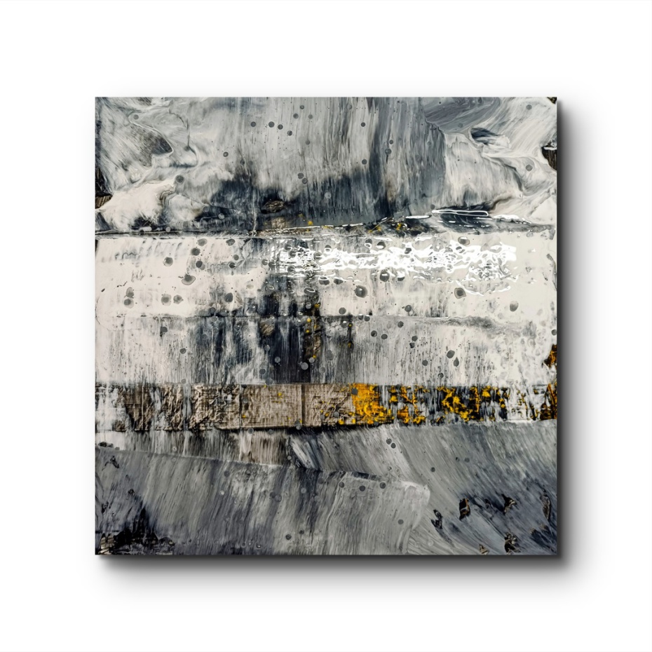 Acrylgemälde abstrakt, Grautöne