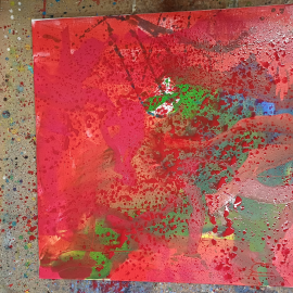 Gunter Krönes Acrylgemälde Entwicklungsschritt
