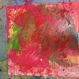 Gunter Krönes Acrylgemälde Entwicklungsschritt