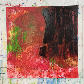 Gunter Krönes Acrylgemälde Entwicklungsschritt