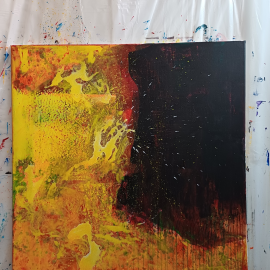 Künstler Gunter Krönes Acrylgemälde 