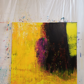Gunter Krönes Acrylgemälde